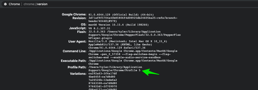 Open a URL in Chrome using a specific profile