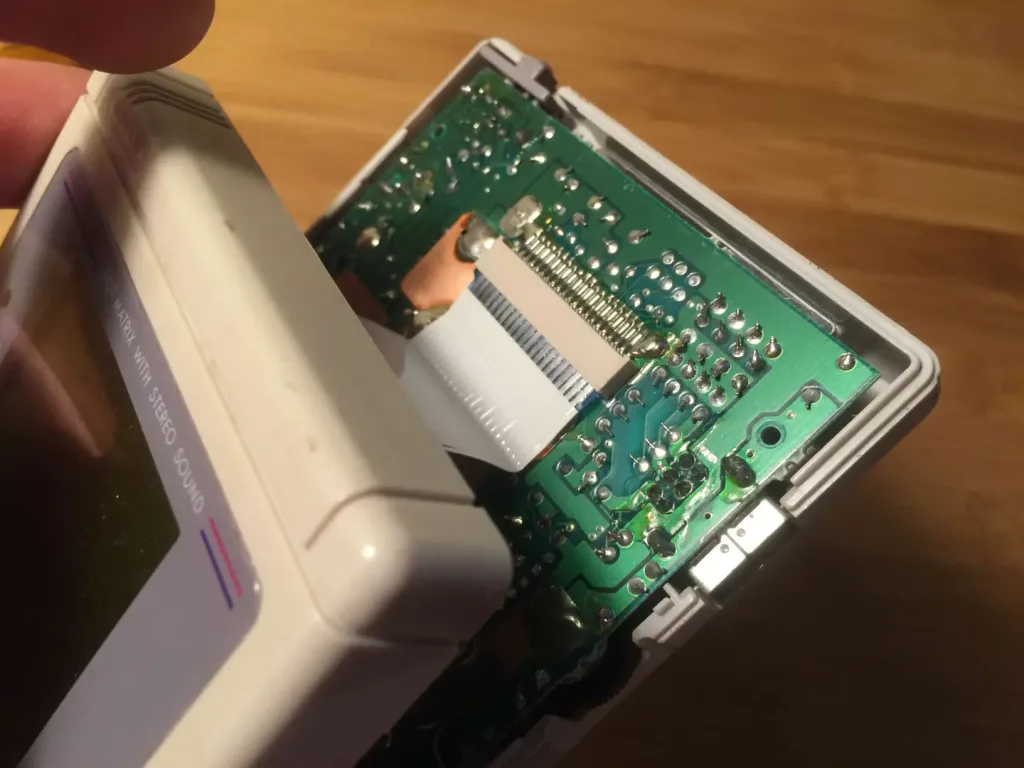 Separate the back case from the front