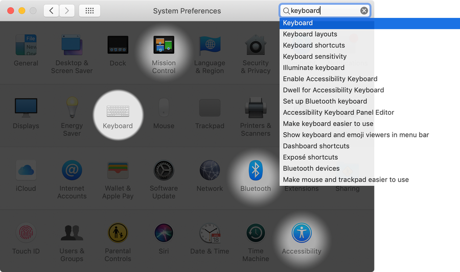 Open Keyboard Settings