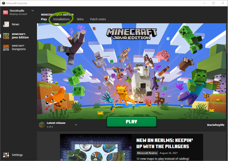 Find your Minecraft file path