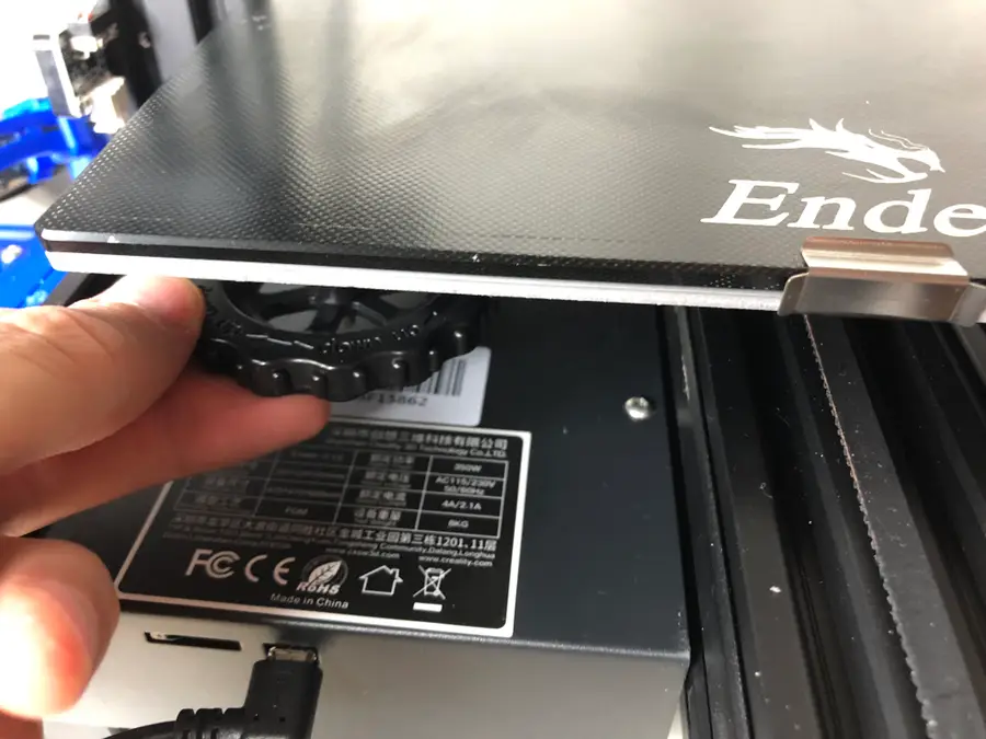 Lower the bed slightly