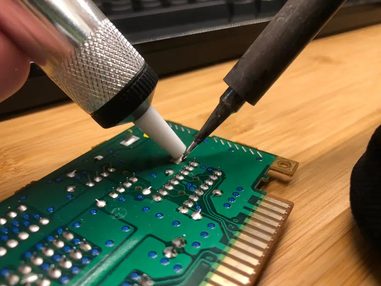 Desolder the battery tabs