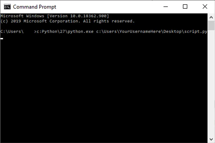 Run a Python script in Windows